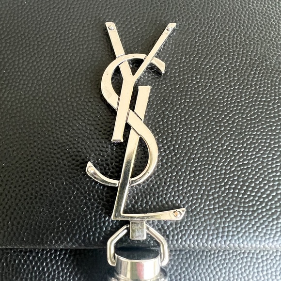 Saint Laurent Grain de Poudre Kate Tassel Wallet on Chain Bag - Picture 3 of 12